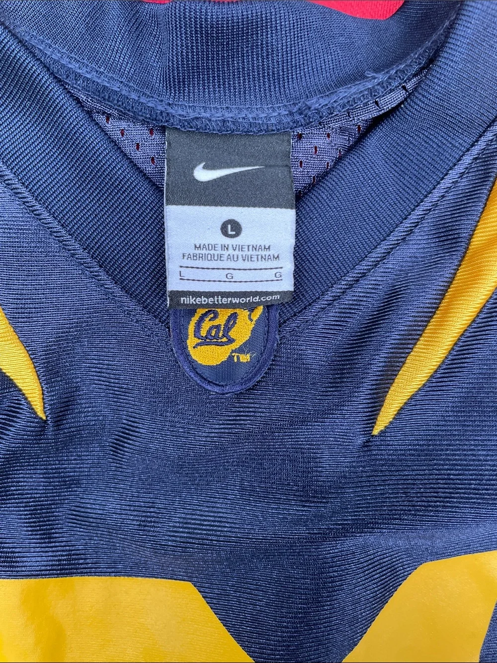 Nike Navy & yellow California state jersey